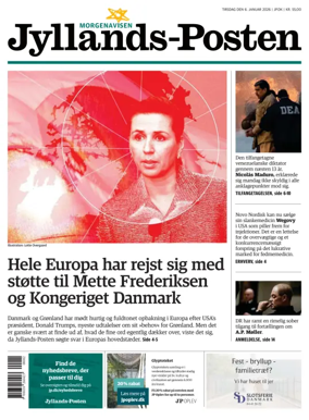 Cover of Jyllands-Posten