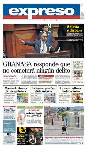 Cover of Diario Expreso
