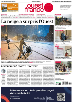 Cover of Ouest France (Les Herbiers / Montaigu)