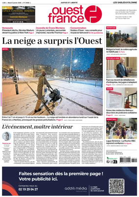 Cover of Ouest France (Les Sables-d'Olonne)