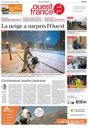 Cover of Ouest France (Nantes)