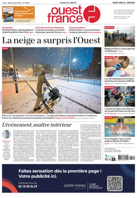 Cover of Ouest France (Saint-Malo)