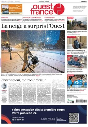Cover of Ouest France (Sarthe)