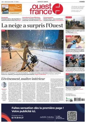 Cover of Ouest France (Vannes)