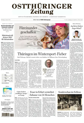 Cover of Ostthuringer Zeitung (Saale-Holzland-Kreis)