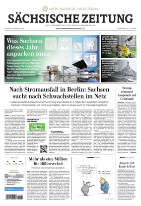 Cover of Sachsische Zeitung (Riesa & Grossenhain)