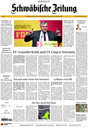 Cover of Schwabische Zeitung (Biberach)