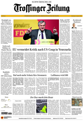 Cover of Trossinger Zeitung