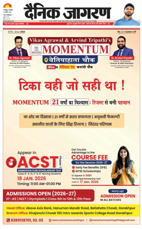 Cover of Dainik Jagran - Gorakhpur