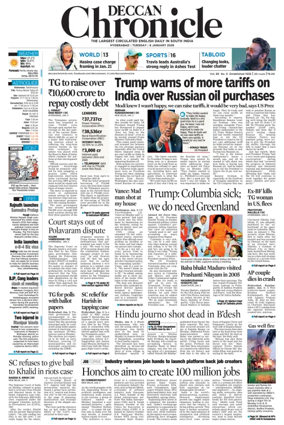 Cover of Deccan Chronicle