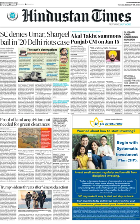 Cover of Hindustan Times (Jalandhar)