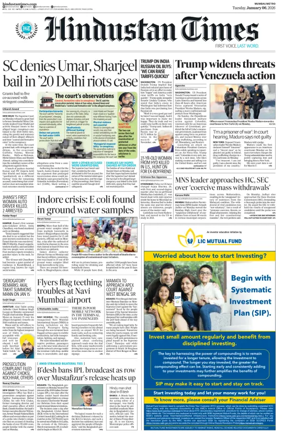 Cover of Hindustan Times ST (Mumbai)