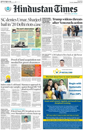 Cover of Hindustan Times ST (Pune)