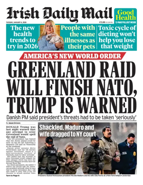 Cover of Irish Daily Mail