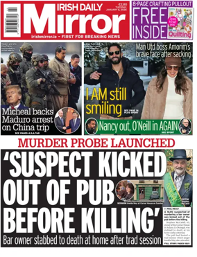 Cover of Irish Daily Mirror
