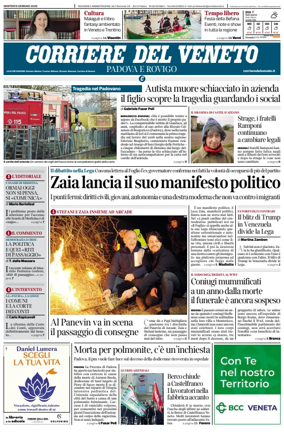 Cover of Corriere del Veneto (Padova e Rovigo)