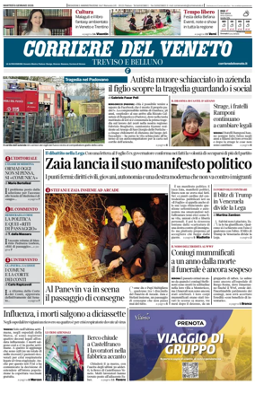 Cover of Corriere del Veneto (Treviso e Belluno)