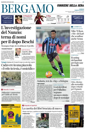 Cover of Corriere della Sera (Bergamo)