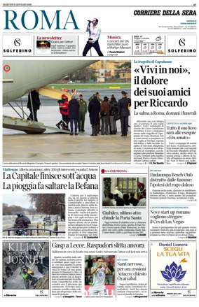 Cover of Corriere della Sera (Roma)