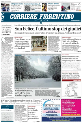 Cover of Corriere Fiorentino