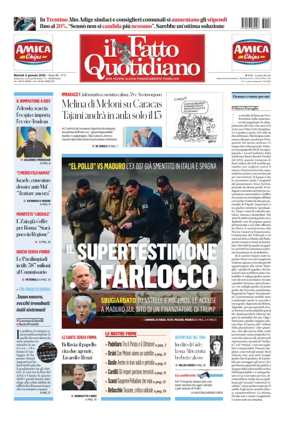 Cover of Il Fatto Quotidiano