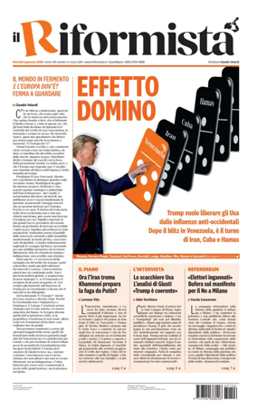 Cover of Il Riformista (Italy)