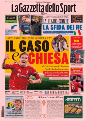 Cover of La Gazzetta dello Sport 