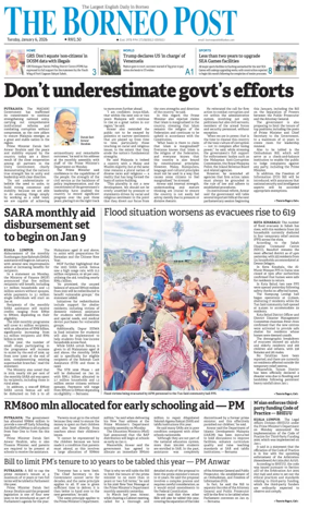 Cover of The Borneo Post (Sabah)