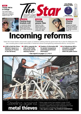 Cover of The Star Malaysia