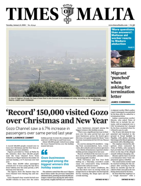 Cover of Times of Malta