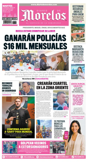 Cover of Diario de Morelos