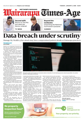 Cover of Wairarapa Times-Age (NZ)