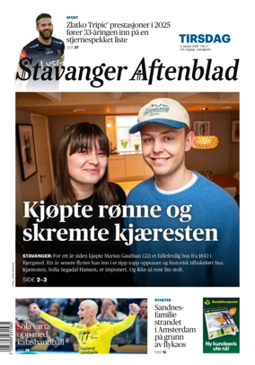 Cover of Stavanger Aftenblad