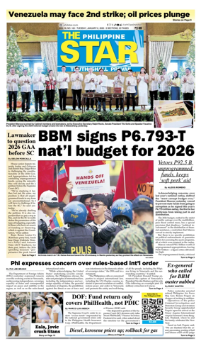 Cover of The Philippine Star