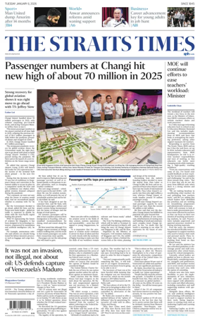 Cover of The Straits Times