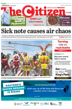 Cover of The Citizen (KZN)