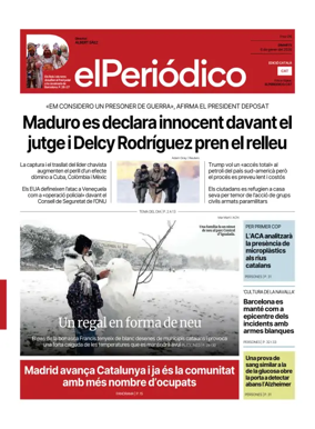 Cover of El Periódico de Catalunya (Català)