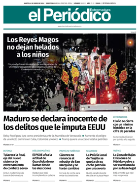 Cover of El Periódico Extremadura