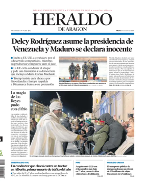 Cover of Heraldo de Aragon