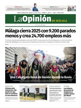 Cover of La Opinión de Málaga