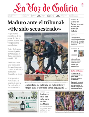 Cover of La Voz de Galicia (Barbanza)