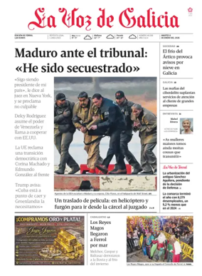 Cover of La Voz de Galicia (Ferrol)