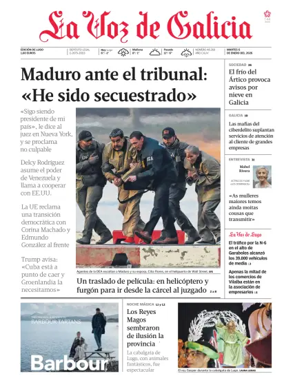 Cover of La Voz de Galicia (Lugo)