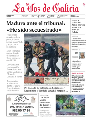 Cover of La Voz de Galicia (Monforte)