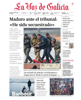 Cover of La Voz de Galicia (Pontevedra)