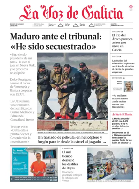 Cover of La Voz de Galicia (Viveiro)