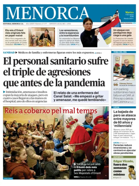 Cover of Menorca Diario Insular