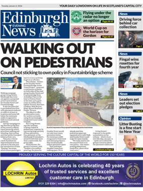 Cover of Edinburgh Evening News