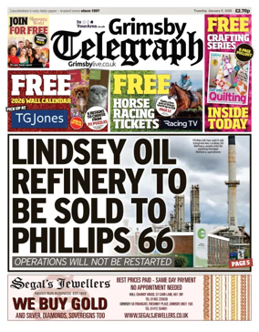 Cover of Grimsby Telegraph