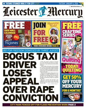 Cover of Leicester Mercury